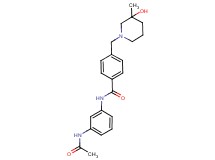 N-[3-(acetylamino)phenyl]-4-[(3-hydroxy-3-methylpiperidin-1-yl)methyl]benzamide