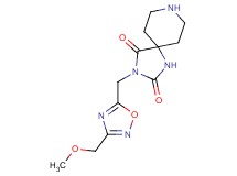 3-{[3-(methoxymethyl)-1,2,4-oxadiazol-5-yl]methyl}-1,3,8-triazaspiro[4.5]decane-2,4-dione