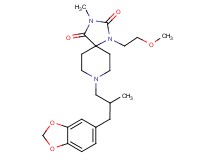 8-[3-(1,3-benzodioxol-5-yl)-2-methylpropyl]-1-(2-methoxyethyl)-3-methyl-1,3,8-triazaspiro[4.5]decane-2,4-dione