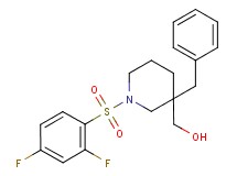 {3-benzyl-1-[(2,4-difluorophenyl)sulfonyl]-3-piperidinyl}methanol