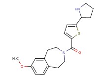 7-methoxy-3-{[5-(2-pyrrolidinyl)-2-thienyl]carbonyl}-2,3,4,5-tetrahydro-1H-3-benzazepine hydrochloride