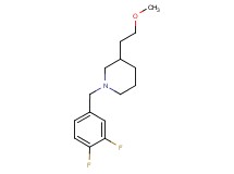1-(3,4-difluorobenzyl)-3-(2-methoxyethyl)piperidine