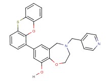 7-(4-phenoxathiinyl)-4-(4-pyridinylmethyl)-2,3,4,5-tetrahydro-1,4-benzoxazepin-9-ol