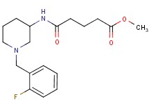 methyl 5-{[1-(2-fluorobenzyl)-3-piperidinyl]amino}-5-oxopentanoate