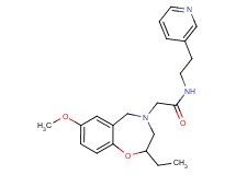 2-(2-ethyl-7-methoxy-2,3-dihydro-1,4-benzoxazepin-4(5H)-yl)-N-[2-(3-pyridinyl)ethyl]acetamide