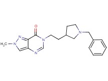 6-[2-(1-benzyl-3-pyrrolidinyl)ethyl]-2-methyl-2,6-dihydro-7H-pyrazolo[4,3-d]pyrimidin-7-one