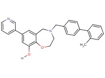4-[(2'-methyl-4-biphenylyl)methyl]-7-(3-pyridinyl)-2,3,4,5-tetrahydro-1,4-benzoxazepin-9-ol