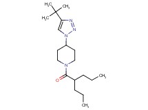 4-(4-tert-butyl-1H-1,2,3-triazol-1-yl)-1-(2-propylpentanoyl)piperidine