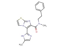 N-methyl-5-(5-methyl-1H-imidazol-2-yl)-N-(2-phenylethyl)imidazo[2,1-b][1,3]thiazole-6-carboxamide