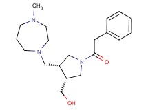 [(3R*,4R*)-4-[(4-methyl-1,4-diazepan-1-yl)methyl]-1-(phenylacetyl)pyrrolidin-3-yl]methanol