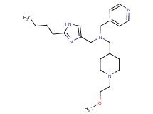 1-(2-butyl-1H-imidazol-4-yl)-N-{[1-(2-methoxyethyl)-4-piperidinyl]methyl}-N-(4-pyridinylmethyl)methanamine