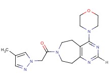 7-[(4-methyl-1H-pyrazol-1-yl)acetyl]-4-morpholin-4-yl-6,7,8,9-tetrahydro-5H-pyrimido[4,5-d]azepine
