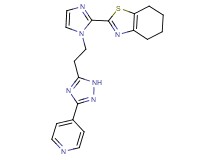 2-{1-[2-(3-pyridin-4-yl-1H-1,2,4-triazol-5-yl)ethyl]-1H-imidazol-2-yl}-4,5,6,7-tetrahydro-1,3-benzothiazole