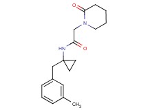 N-[1-(3-methylbenzyl)cyclopropyl]-2-(2-oxopiperidin-1-yl)acetamide