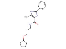 N-[3-(cyclopentyloxy)propyl]-5-methyl-2-phenyl-1H-imidazole-4-carboxamide
