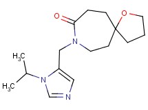 8-[(1-isopropyl-1H-imidazol-5-yl)methyl]-1-oxa-8-azaspiro[4.6]undecan-9-one