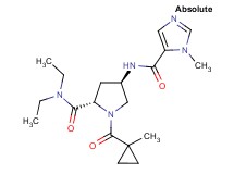 (4R)-N,N-diethyl-1-[(1-methylcyclopropyl)carbonyl]-4-{[(1-methyl-1H-imidazol-5-yl)carbonyl]amino}-L-prolinamide