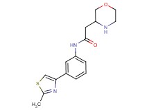 N-[3-(2-methyl-1,3-thiazol-4-yl)phenyl]-2-(3-morpholinyl)acetamide