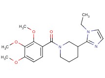 3-(1-ethyl-1H-imidazol-2-yl)-1-(2,3,4-trimethoxybenzoyl)piperidine