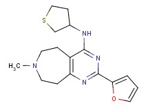 2-(2-furyl)-7-methyl-N-(tetrahydro-3-thienyl)-6,7,8,9-tetrahydro-5H-pyrimido[4,5-d]azepin-4-amine