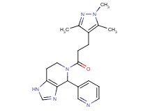 4-(3-pyridinyl)-5-[3-(1,3,5-trimethyl-1H-pyrazol-4-yl)propanoyl]-4,5,6,7-tetrahydro-1H-imidazo[4,5-c]pyridine