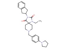 3-(2,3-dihydro-1H-inden-2-yl)-1-ethyl-8-[4-(1-pyrrolidinyl)benzyl]-1,3,8-triazaspiro[4.5]decane-2,4-dione