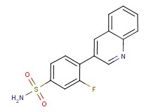 3-fluoro-4-quinolin-3-ylbenzenesulfonamide