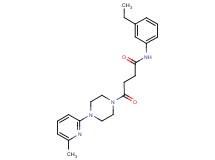 N-(3-ethylphenyl)-4-[4-(6-methylpyridin-2-yl)piperazin-1-yl]-4-oxobutanamide