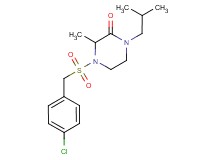 4-[(4-chlorobenzyl)sulfonyl]-1-isobutyl-3-methyl-2-piperazinone