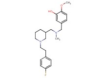 5-{[({1-[2-(4-fluorophenyl)ethyl]-3-piperidinyl}methyl)(methyl)amino]methyl}-2-methoxyphenol