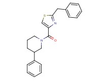 1-[(2-benzyl-1,3-thiazol-4-yl)carbonyl]-3-phenylpiperidine