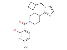 3-({4-[1-(cyclobutylmethyl)-1H-imidazol-2-yl]-1-piperidinyl}carbonyl)-6-methyl-2-pyridinol