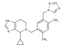 4-cyclopropyl-5-[2,4-dimethyl-5-(1H-1,2,4-triazol-1-ylmethyl)benzyl]-4,5,6,7-tetrahydro-1H-imidazo[4,5-c]pyridine