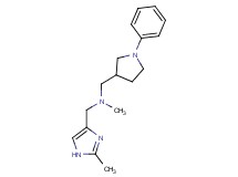 N-methyl-1-(2-methyl-1H-imidazol-4-yl)-N-[(1-phenylpyrrolidin-3-yl)methyl]methanamine