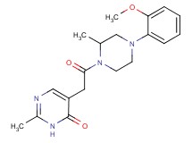 5-{2-[4-(2-methoxyphenyl)-2-methyl-1-piperazinyl]-2-oxoethyl}-2-methyl-4(3H)-pyrimidinone