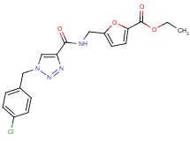 ethyl 5-[({[1-(4-chlorobenzyl)-1H-1,2,3-triazol-4-yl]carbonyl}amino)methyl]-2-furoate