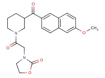 3-{2-[3-(6-methoxy-2-naphthoyl)-1-piperidinyl]-2-oxoethyl}-1,3-oxazolidin-2-one