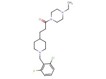 1-{3-[1-(2-chloro-6-fluorobenzyl)-4-piperidinyl]propanoyl}-4-ethylpiperazine