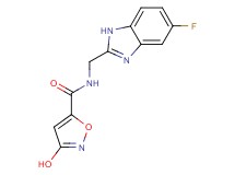 N-[(5-fluoro-1H-benzimidazol-2-yl)methyl]-3-hydroxyisoxazole-5-carboxamide