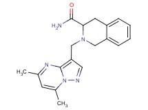 2-[(5,7-dimethylpyrazolo[1,5-a]pyrimidin-3-yl)methyl]-1,2,3,4-tetrahydroisoquinoline-3-carboxamide