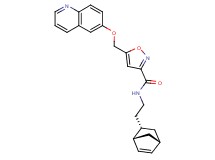 N-{2-[(1S*,2S*,4S*)-bicyclo[2.2.1]hept-5-en-2-yl]ethyl}-5-[(6-quinolinyloxy)methyl]-3-isoxazolecarboxamide