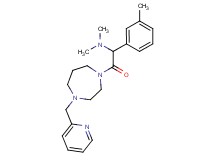 N,N-dimethyl-1-(3-methylphenyl)-2-oxo-2-[4-(2-pyridinylmethyl)-1,4-diazepan-1-yl]ethanamine