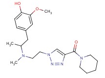 2-methoxy-4-[2-(methyl{2-[4-(1-piperidinylcarbonyl)-1H-1,2,3-triazol-1-yl]ethyl}amino)propyl]phenol