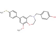4-{[9-methoxy-7-[4-(methylthio)phenyl]-2,3-dihydro-1,4-benzoxazepin-4(5H)-yl]methyl}phenol