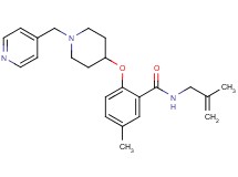 5-methyl-N-(2-methyl-2-propen-1-yl)-2-{[1-(4-pyridinylmethyl)-4-piperidinyl]oxy}benzamide