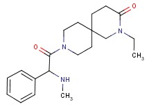 2-ethyl-9-[(methylamino)(phenyl)acetyl]-2,9-diazaspiro[5.5]undecan-3-one