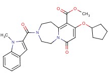 methyl 9-(cyclopentyloxy)-3-[(1-methyl-1H-indol-2-yl)carbonyl]-7-oxo-1,2,3,4,5,7-hexahydropyrido[1,2-d][1,4]diazepine-10-carboxylate