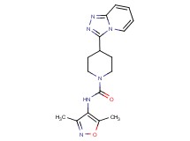 N-(3,5-dimethylisoxazol-4-yl)-4-[1,2,4]triazolo[4,3-a]pyridin-3-ylpiperidine-1-carboxamide