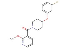3-{[4-(3-fluorophenoxy)-1-piperidinyl]carbonyl}-2-methoxypyridine