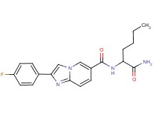 N-[1-(aminocarbonyl)pentyl]-2-(4-fluorophenyl)imidazo[1,2-a]pyridine-6-carboxamide